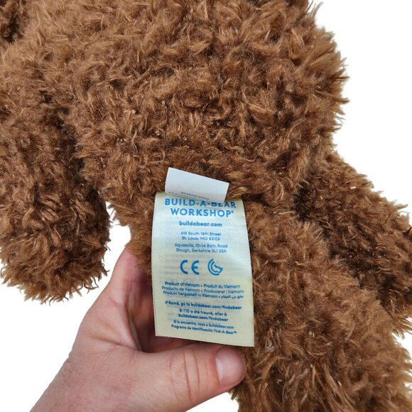 Harry Potter Build-A-Bear Workshop Brown Teddy Bear Plush With Hogwarts & Logo P - Picture 5 of 6